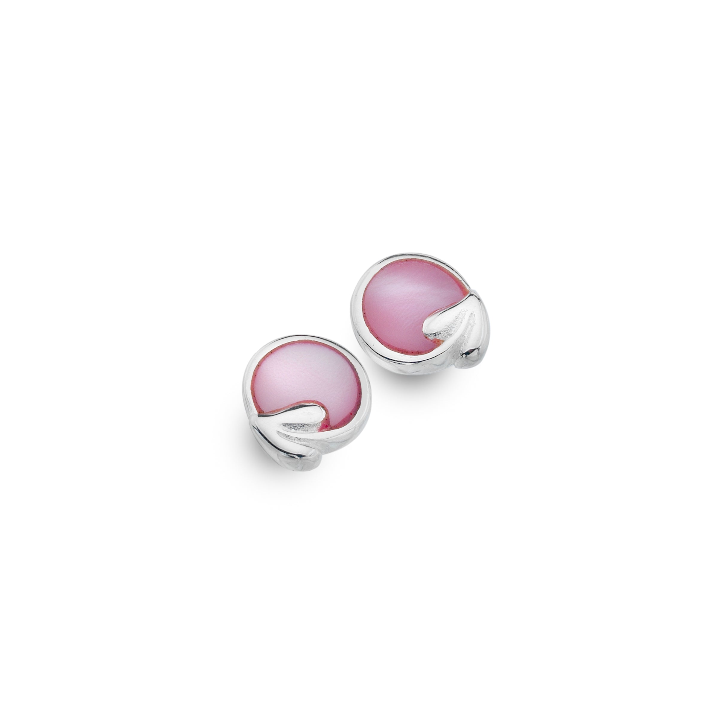 Mackintosh Pink Leaf Studs